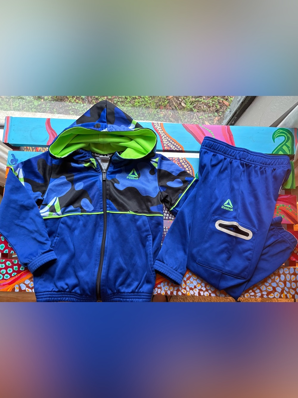 Reebok Boys' Hooded Jogger Set Size 5T